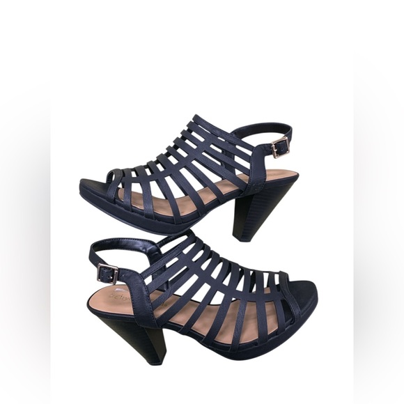 Cityclassified Black Strappy Heels S9 - Picture 1 of 1